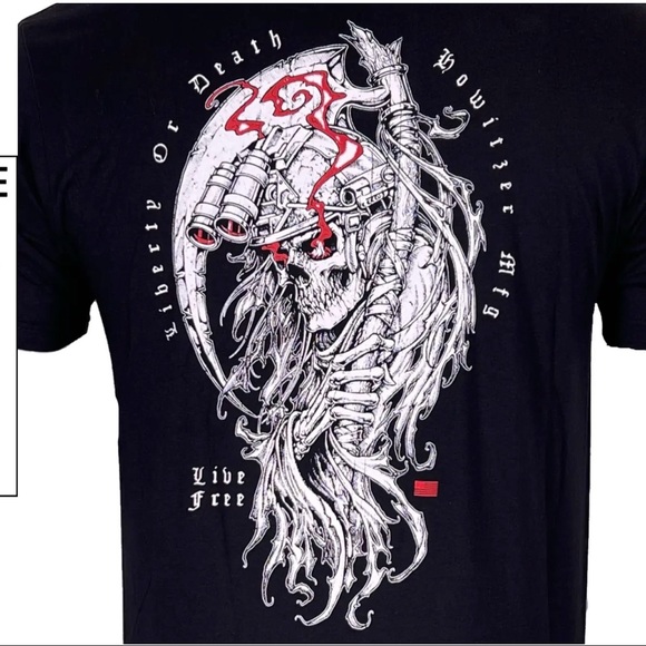 Howitzer Style Men's T-Shirt LIBERTY REAPER Military Grunt MFG - Picture 5 of 12